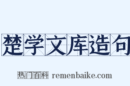 楚学文库造句是什么意思的图片